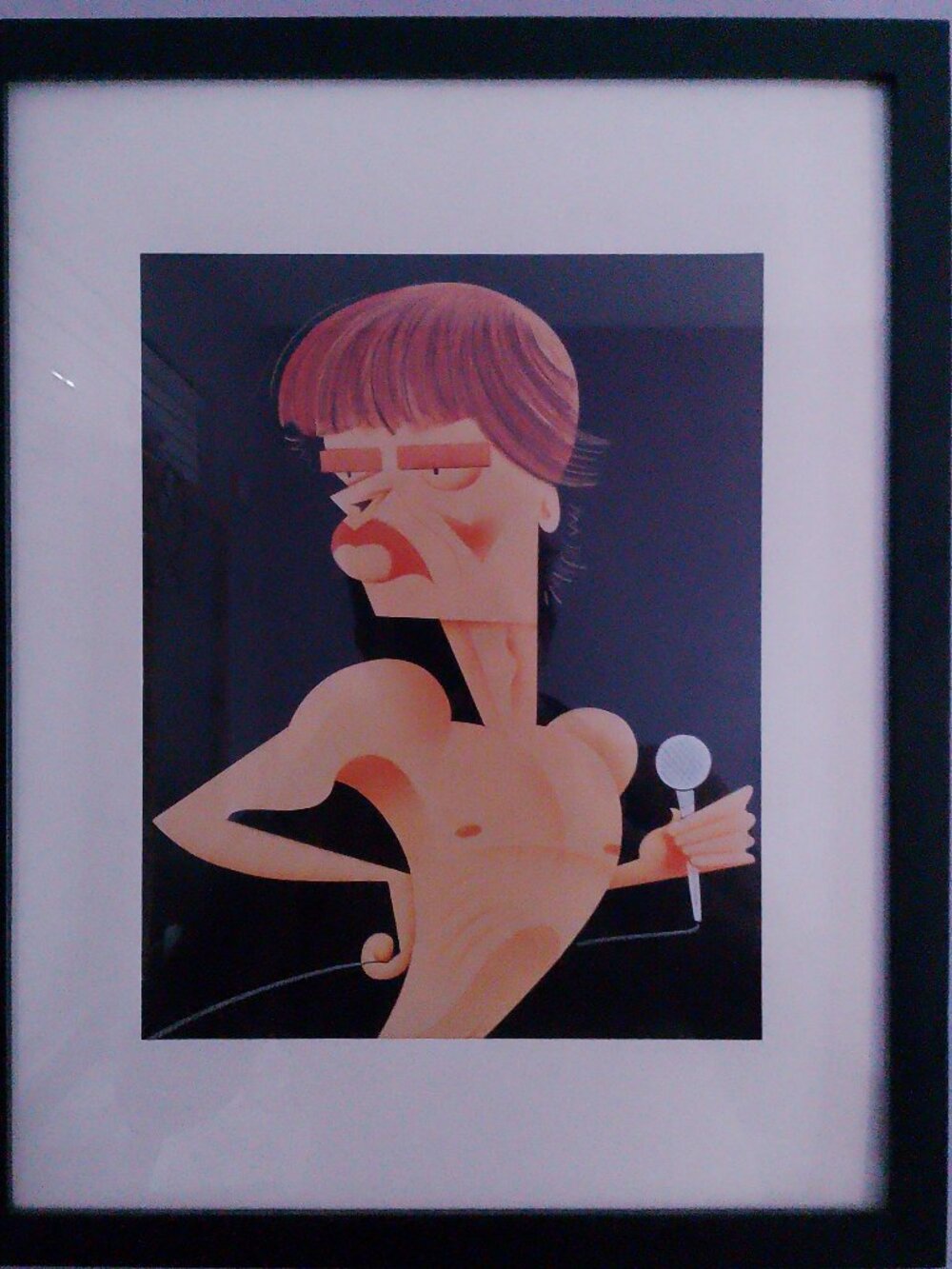 14"x12" caricature of MIck Jagger by Risko